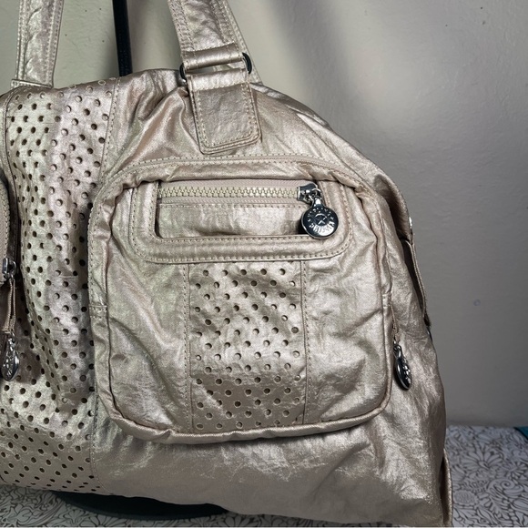 Kipling Large Duffle Bag Nylon Travel Gym Weekender tons of pockets - Picture 3 of 13